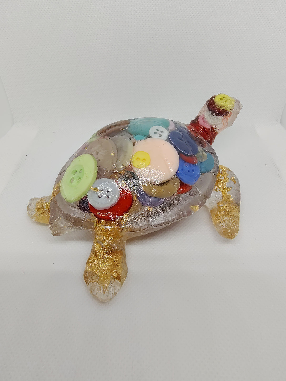 Tortue en Résine Époxy – Figurine Décorative Artisanale