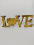 Décoration LOVE en Résine Époxy – Création Artisanale