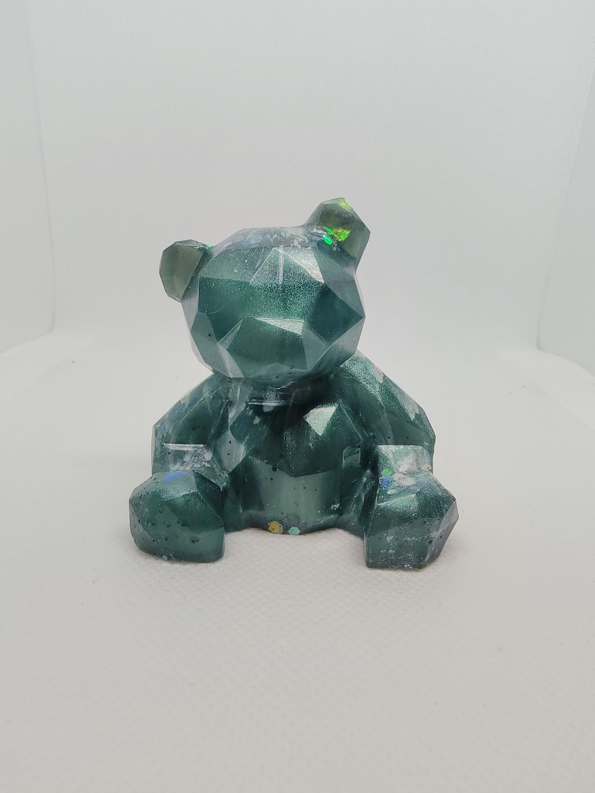Ours en Résine Époxy – Figurine Décorative Artisanale
