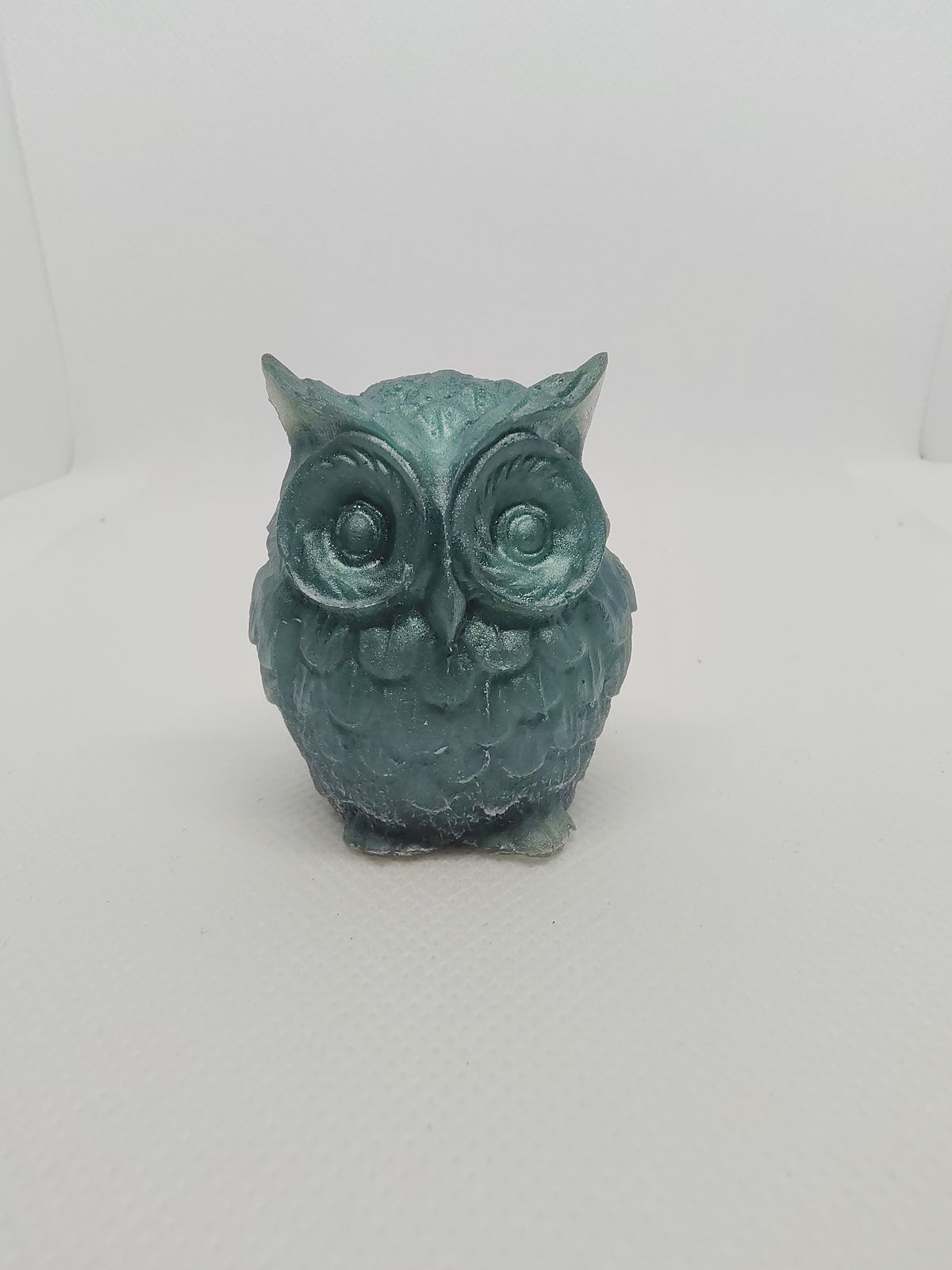 Hibou en Résine Époxy – Figurine Décorative Artisanale