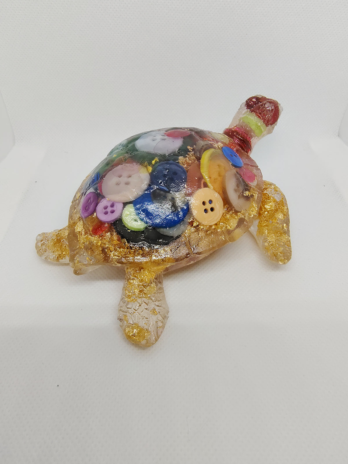 Tortue en Résine Époxy – Figurine Décorative Artisanale