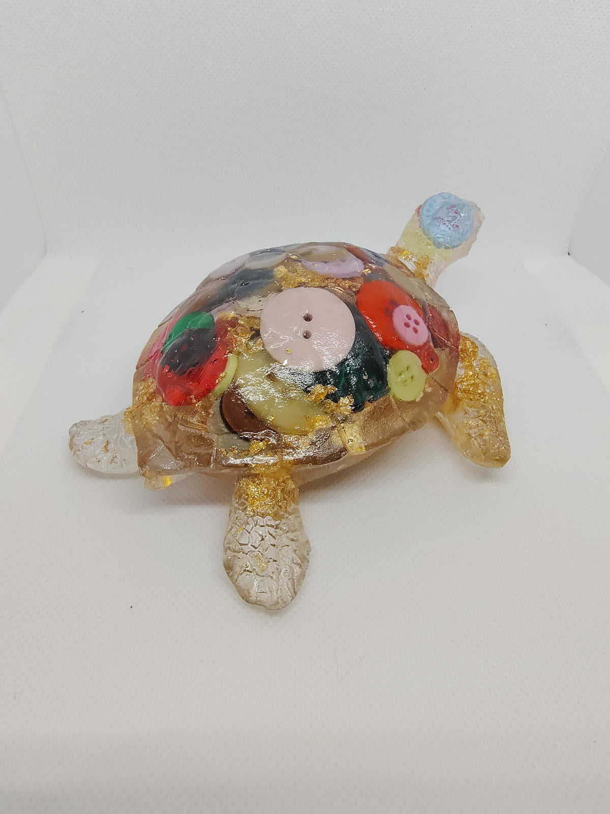 Tortue en Résine Époxy – Figurine Décorative Artisanale