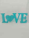 Décoration LOVE en Résine Époxy – Création Artisanale
