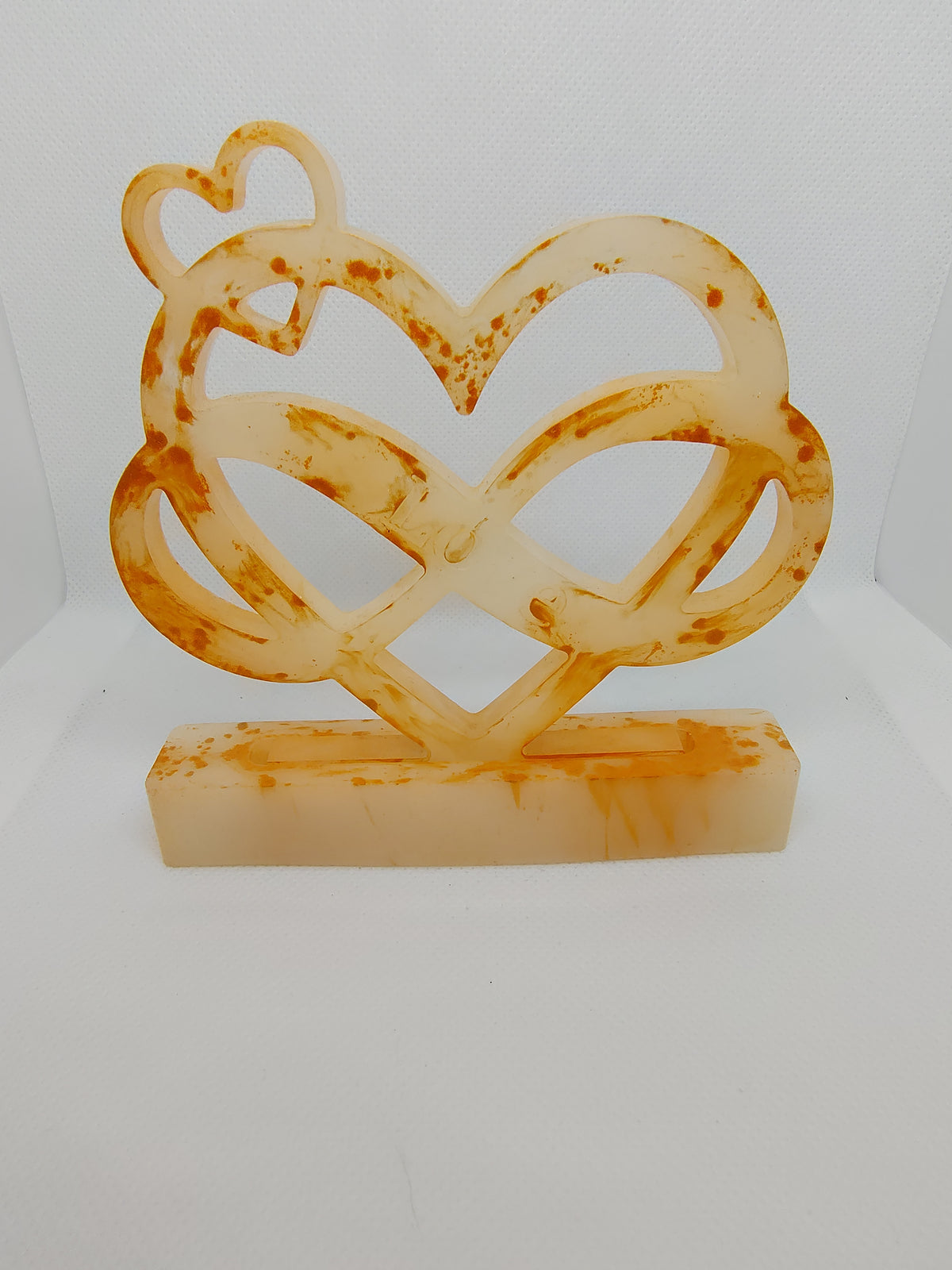 Décoration LOVE coeur en Résine Époxy – Création Artisanale