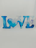 Décoration LOVE en Résine Époxy – Création Artisanale